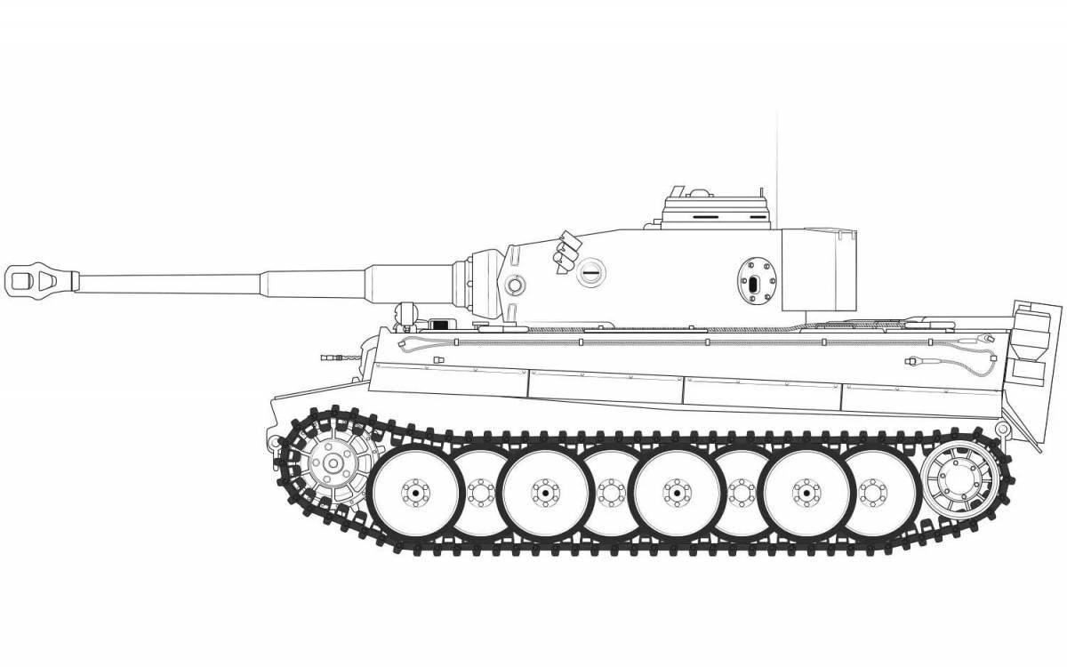Раскраска удивительный танк т35