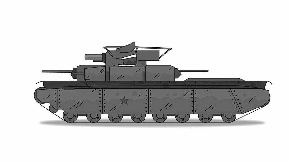 Раскраска bold tank t35