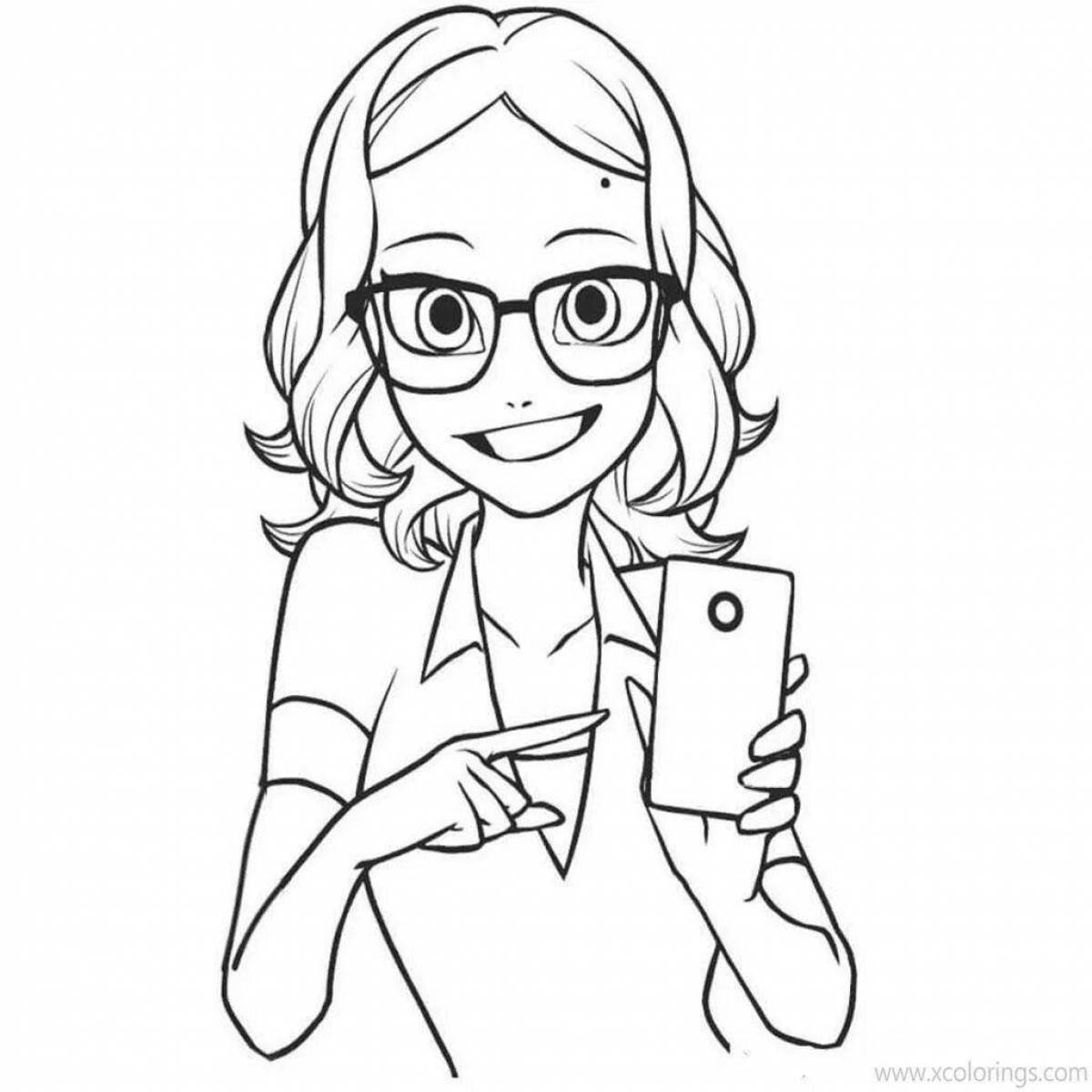 Chloe bourgeois coloring page