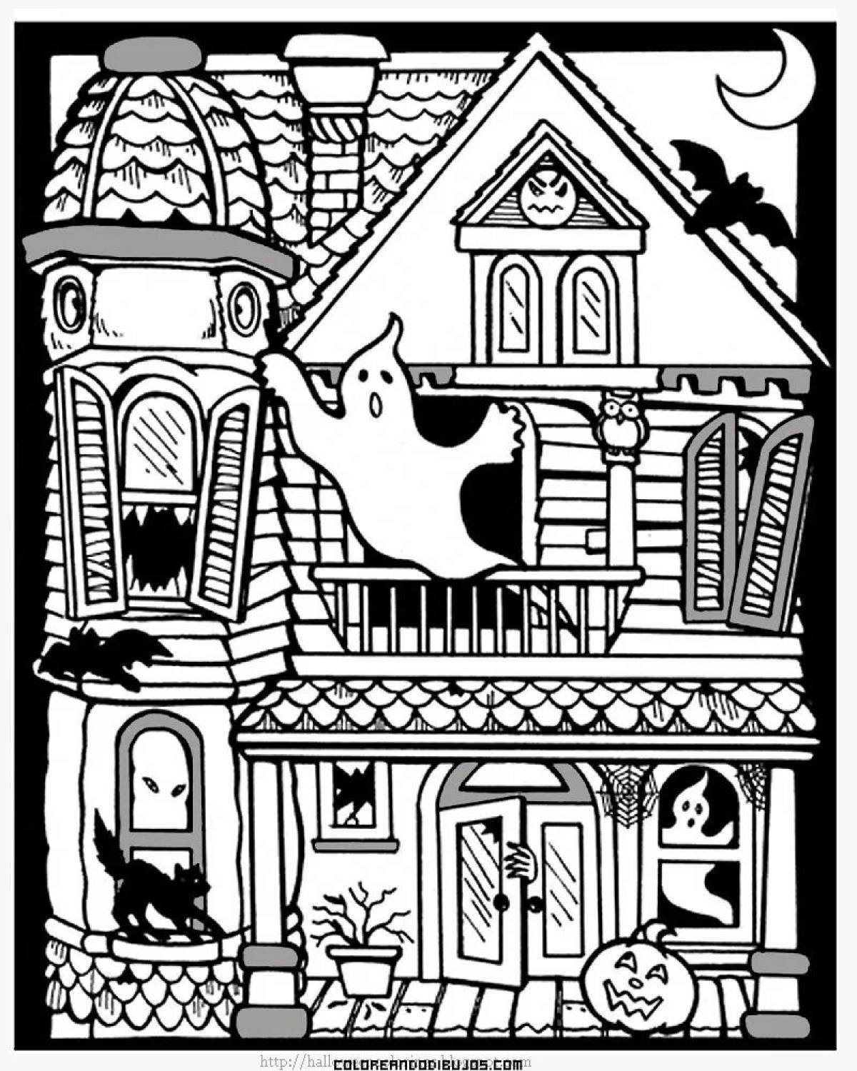 Coloring bad abandoned house