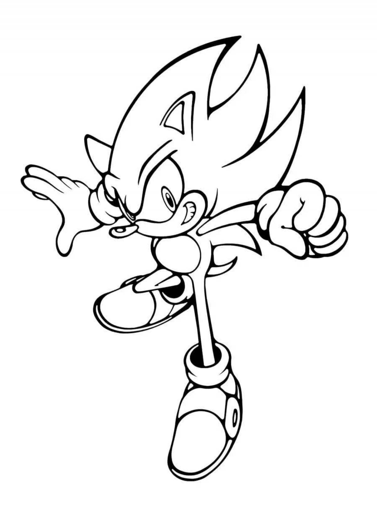 Sonic classic glowing coloring book