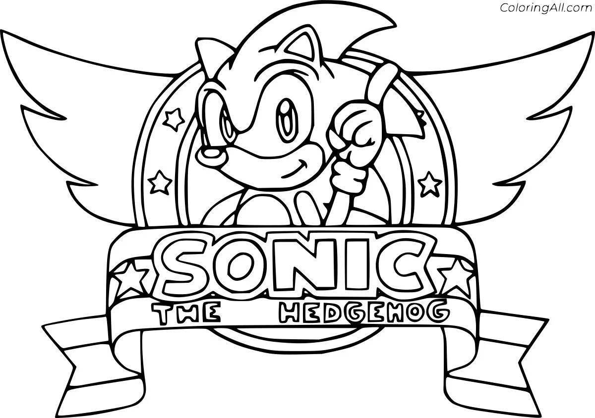 Sonic classic coloring book