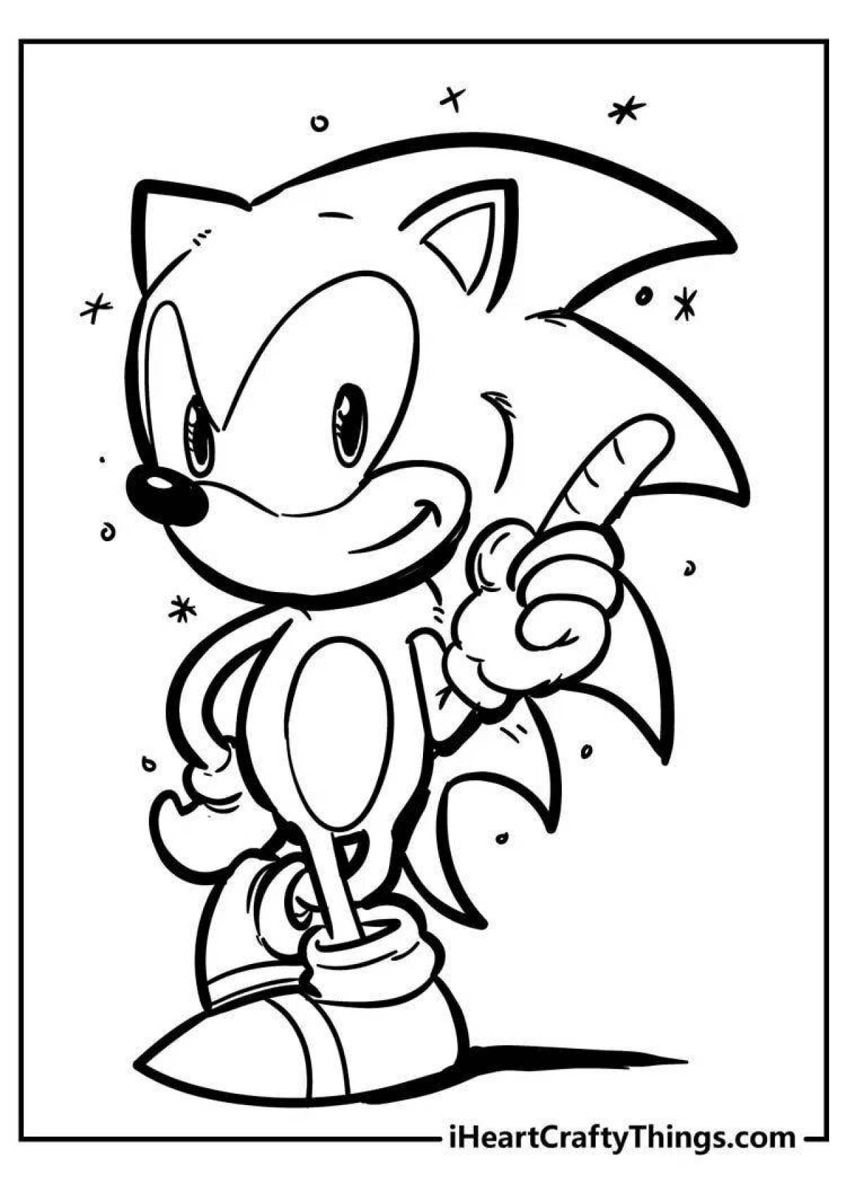 Animated sonic classic coloring book