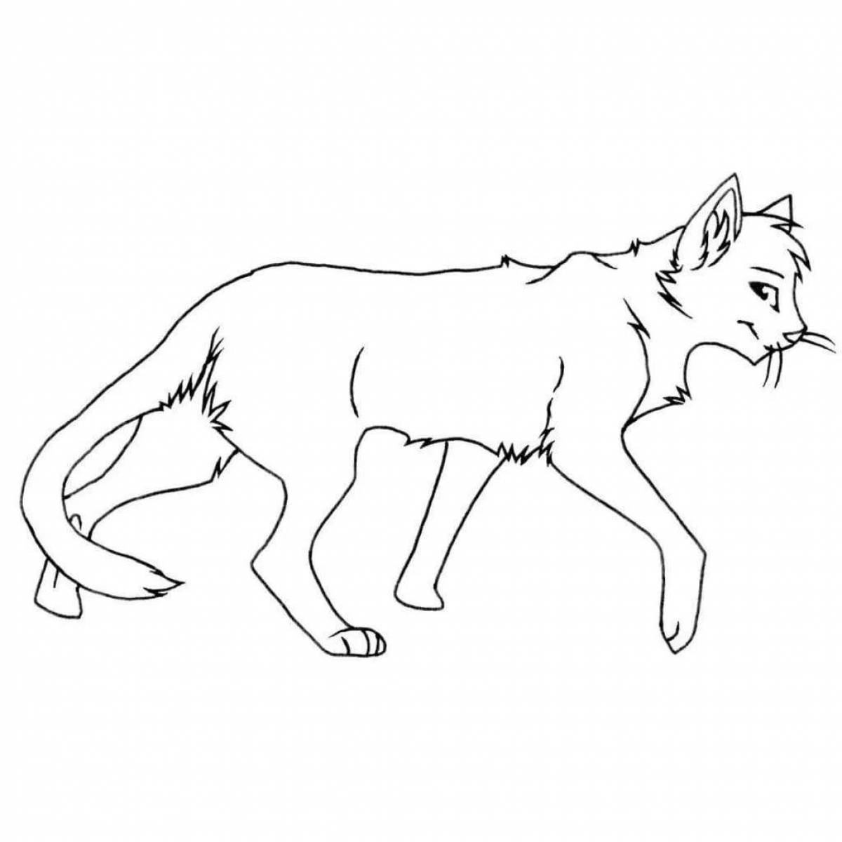 Great warrior cats coloring book