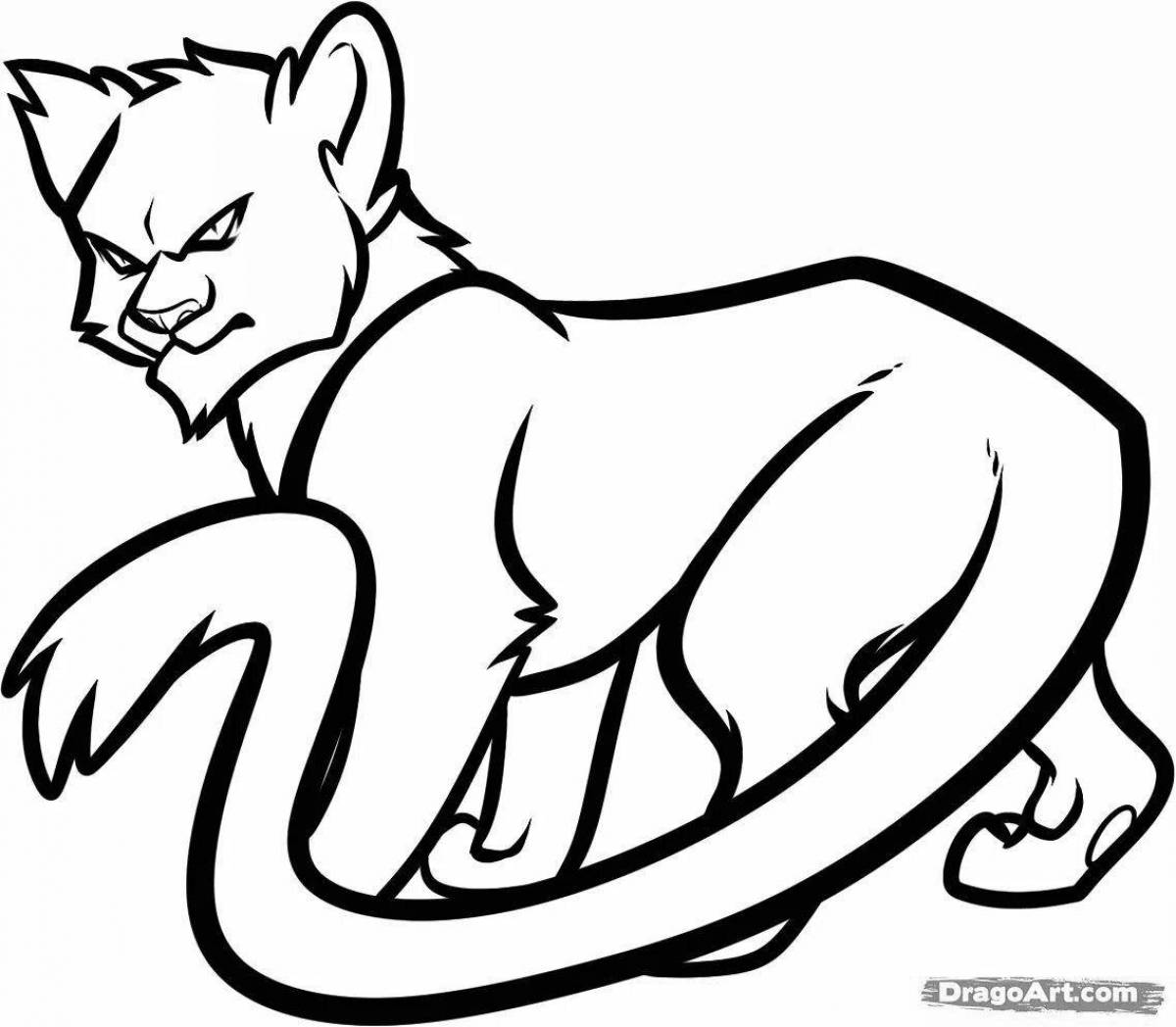 Awesome warrior cats coloring page