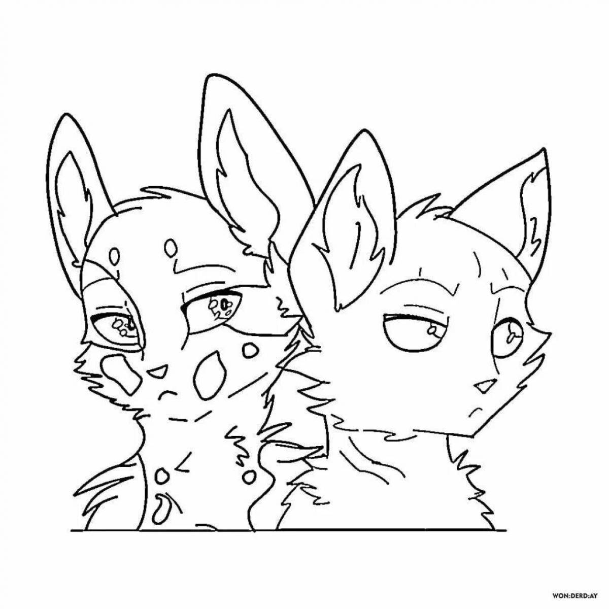 Photo Intricate warrior cat coloring pages