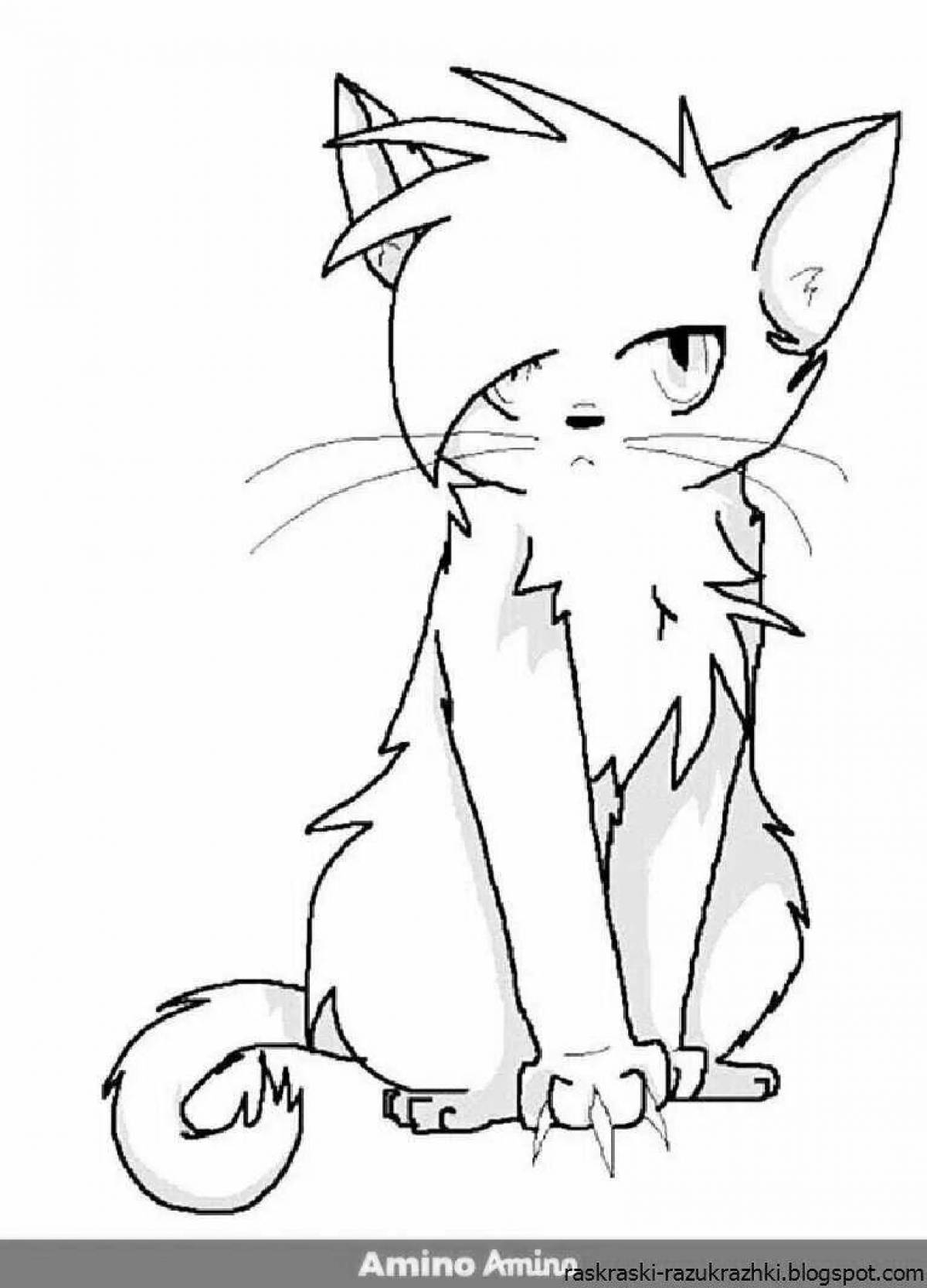 Coloring book luxury warrior cats