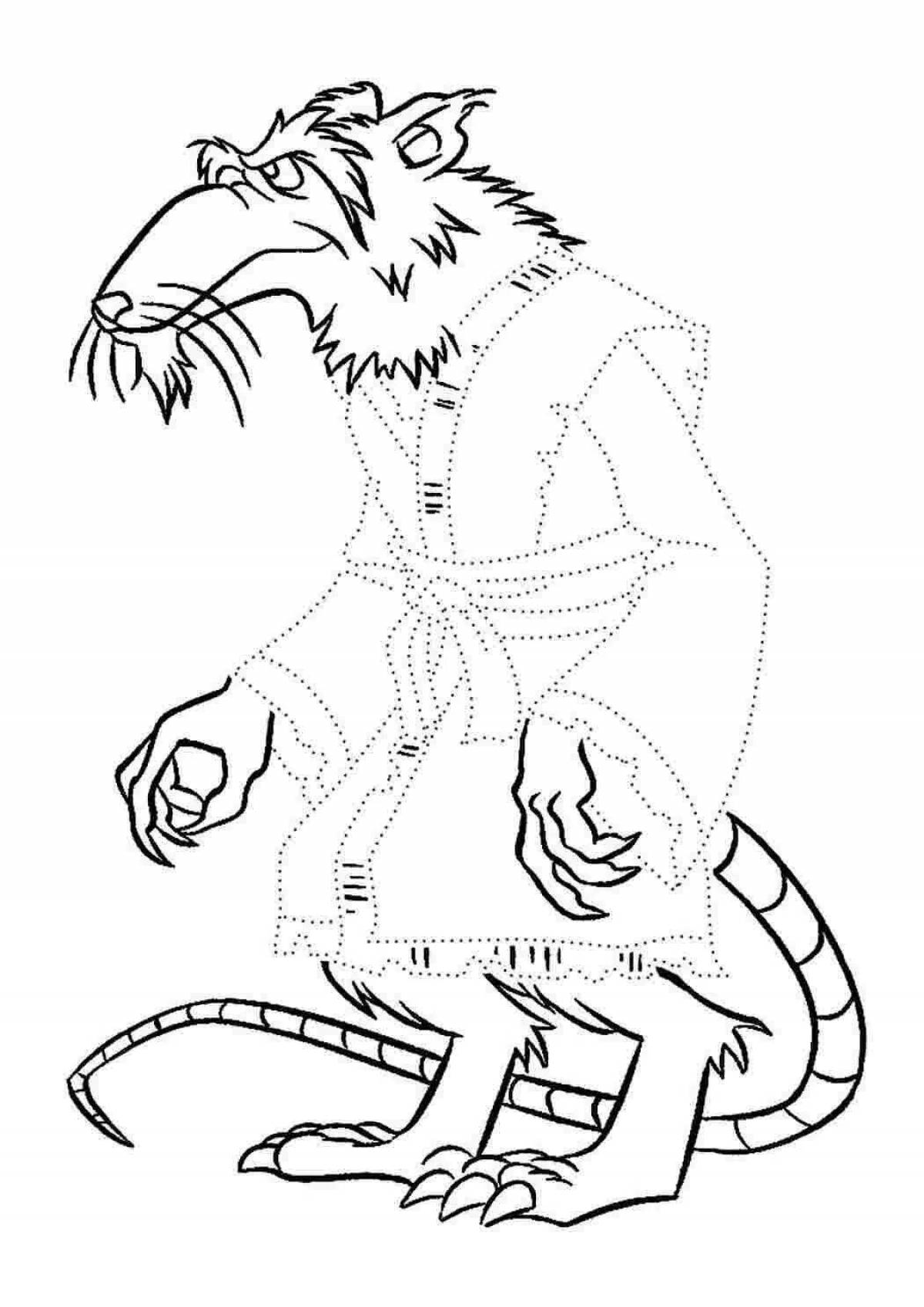 Vivacious splinter teacher coloring book