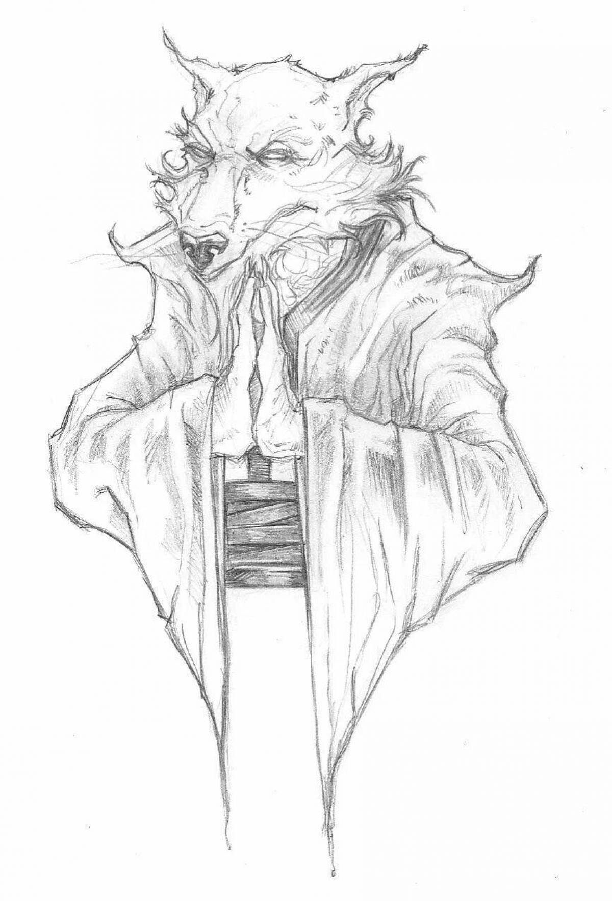 Coloring book gorgeous teacher splinter