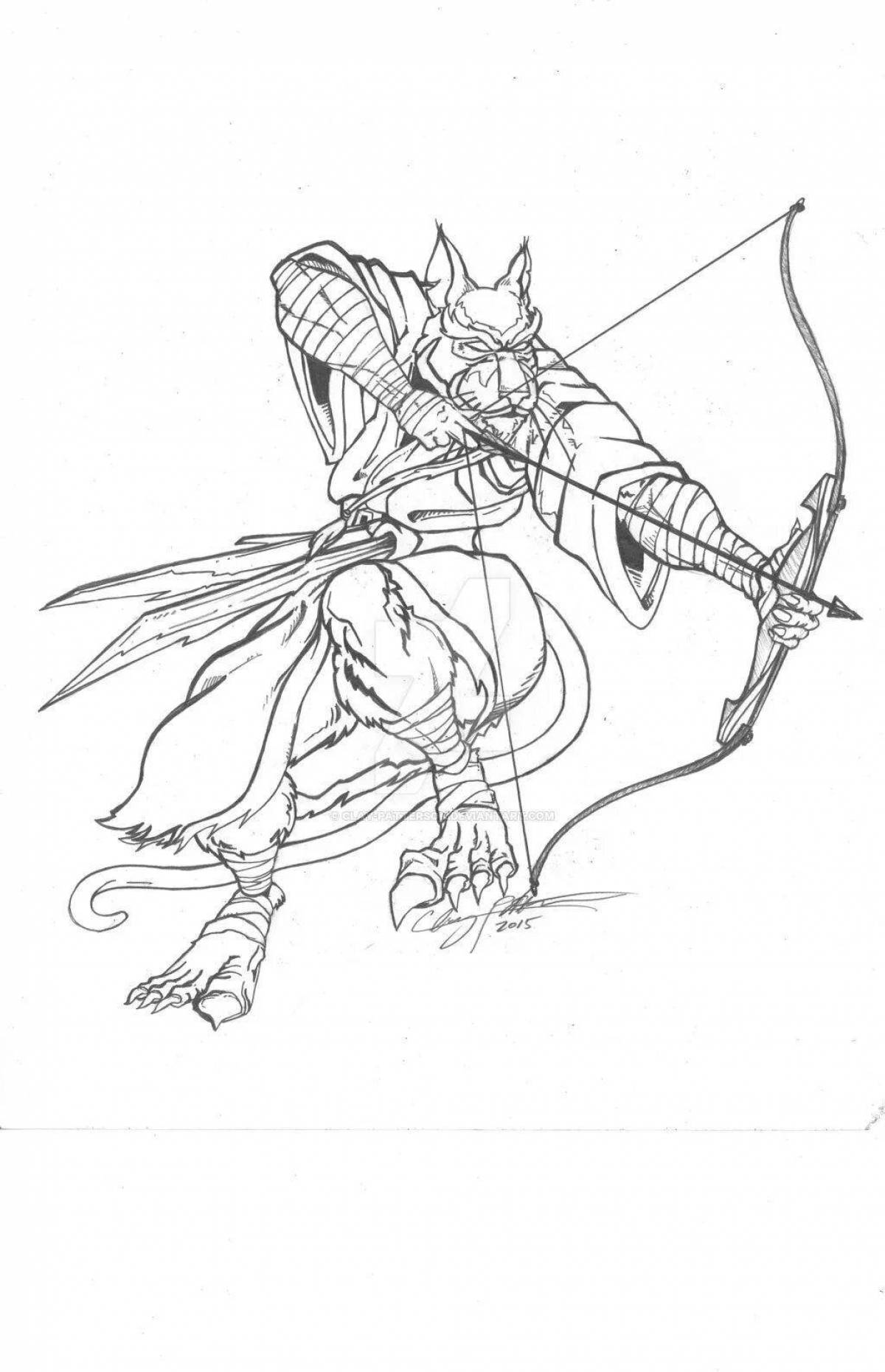 Awesome splinter teacher coloring page