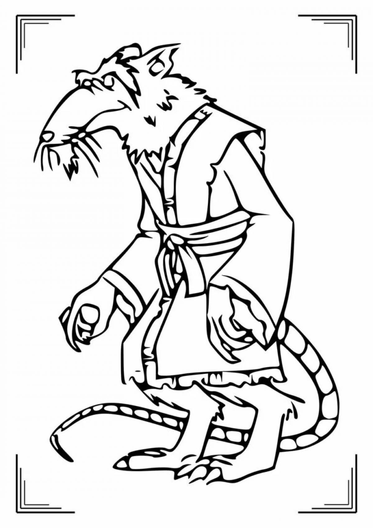 Fun Splinter teacher coloring page