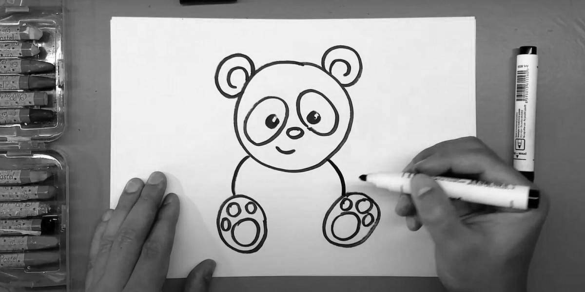 Adorable jelly bear coloring book
