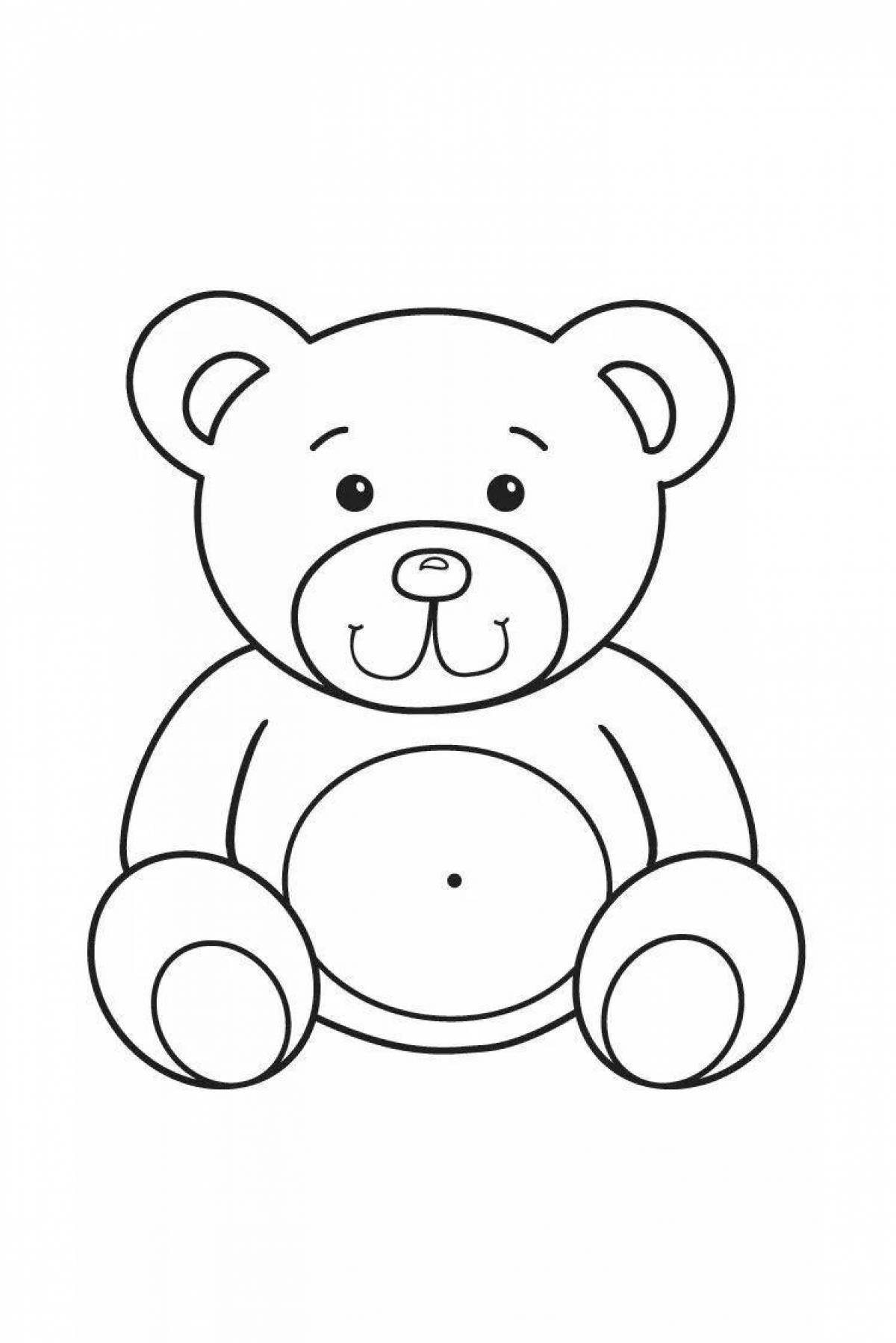 Beautiful jelly bear coloring page