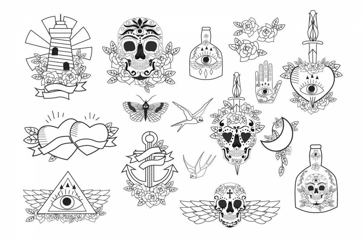 Attractive old school coloring