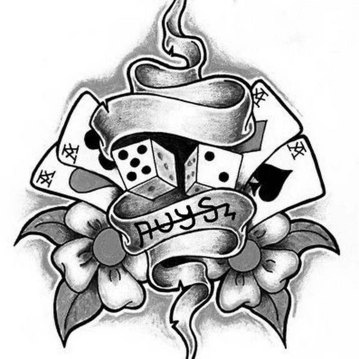 Amazing old school coloring page