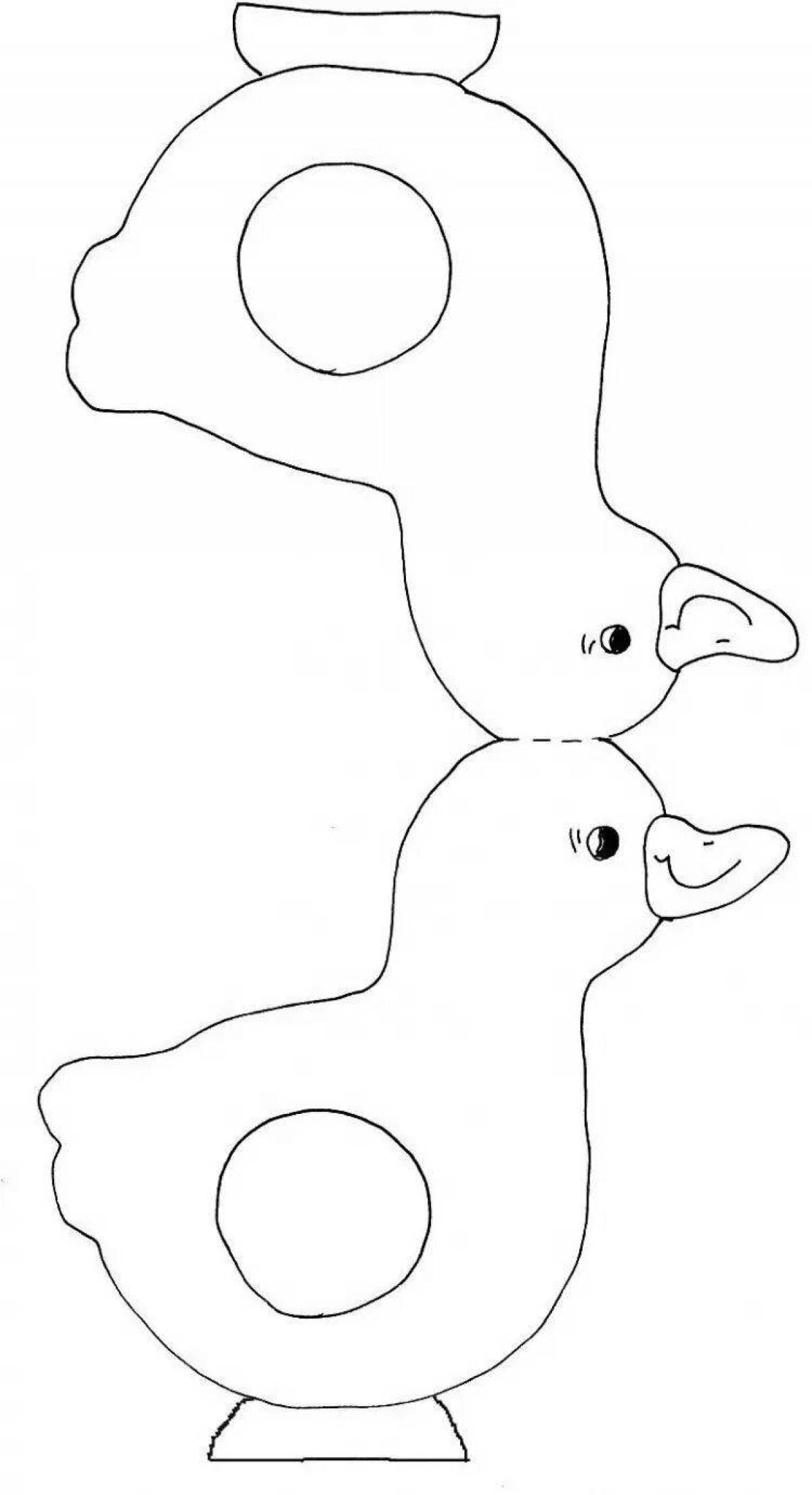 Дымковская игрушка уточка раскраска. Дымковская уточка раскраска. Дымковская игрушка уточка для раскрашивания. Дымковская игрушка уточка.