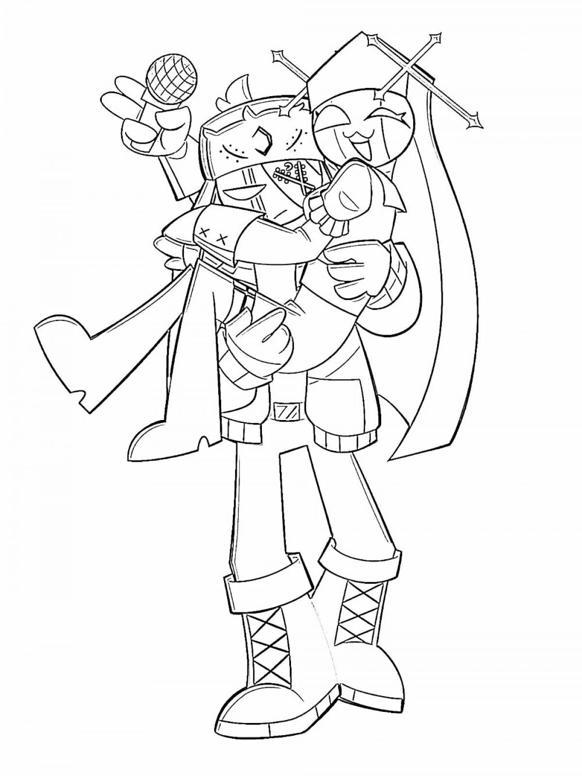 Coloring Pages Fnf ruv (39 pcs) - download or print for free #19244