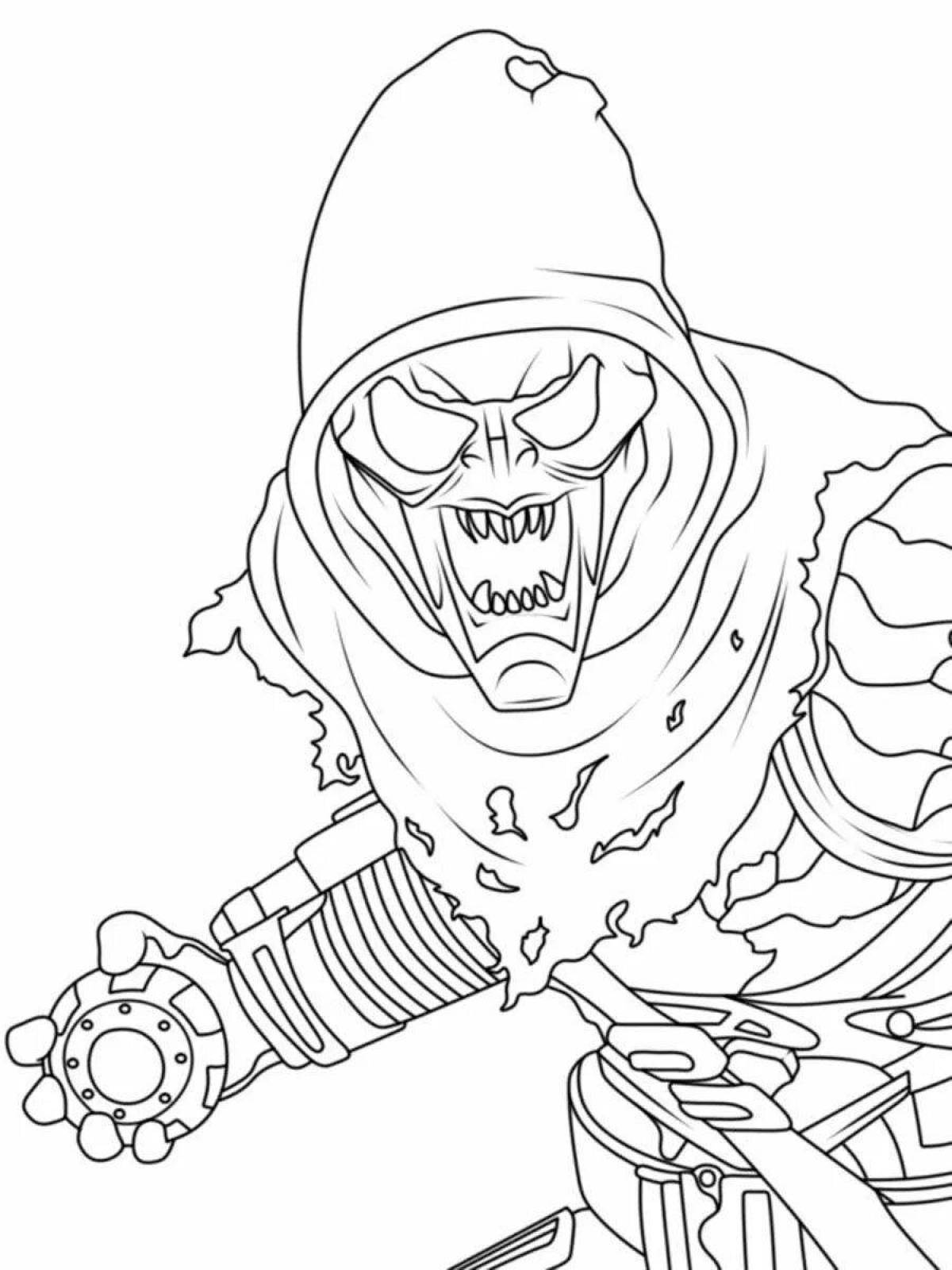 Improved goblin core coloring page