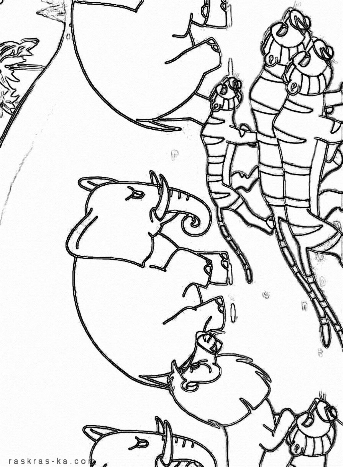 Coloring book outstanding cockroach Chukovsky