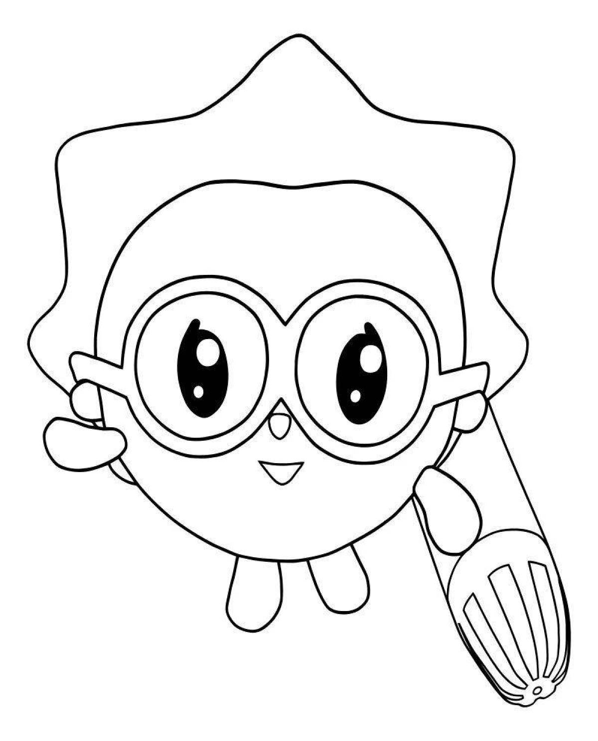 Amazing coloring pages for kids clock