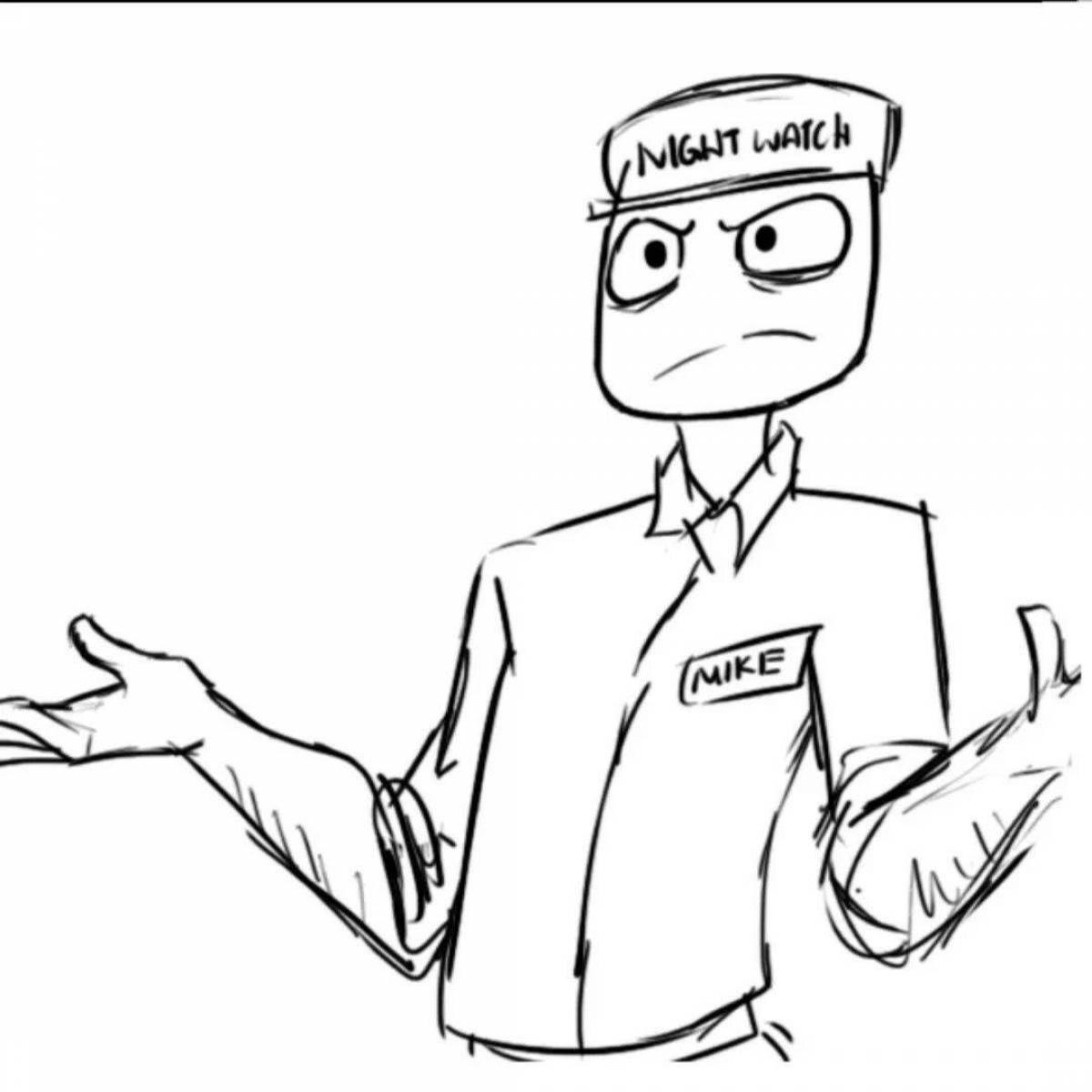 Photo Coloring page dazzling purple man