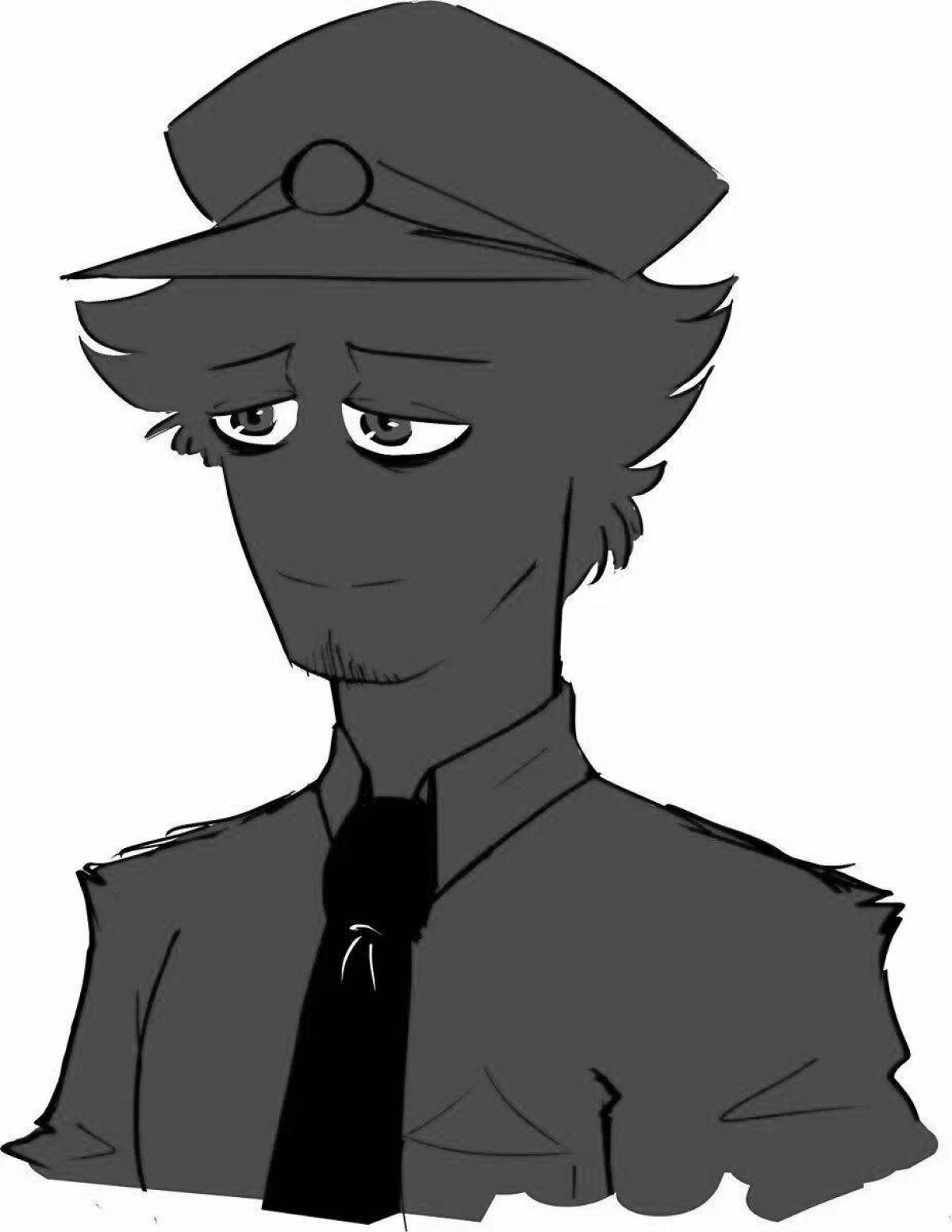 Photo Coloring purple man