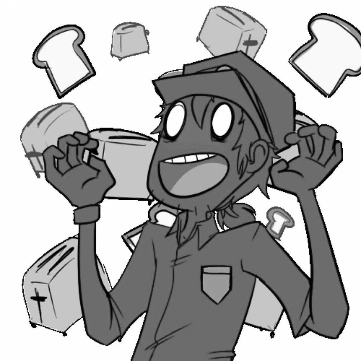 Photo Fun coloring purple man