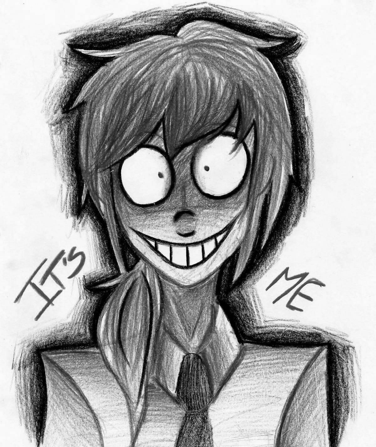 Photo Coloring animated purple man