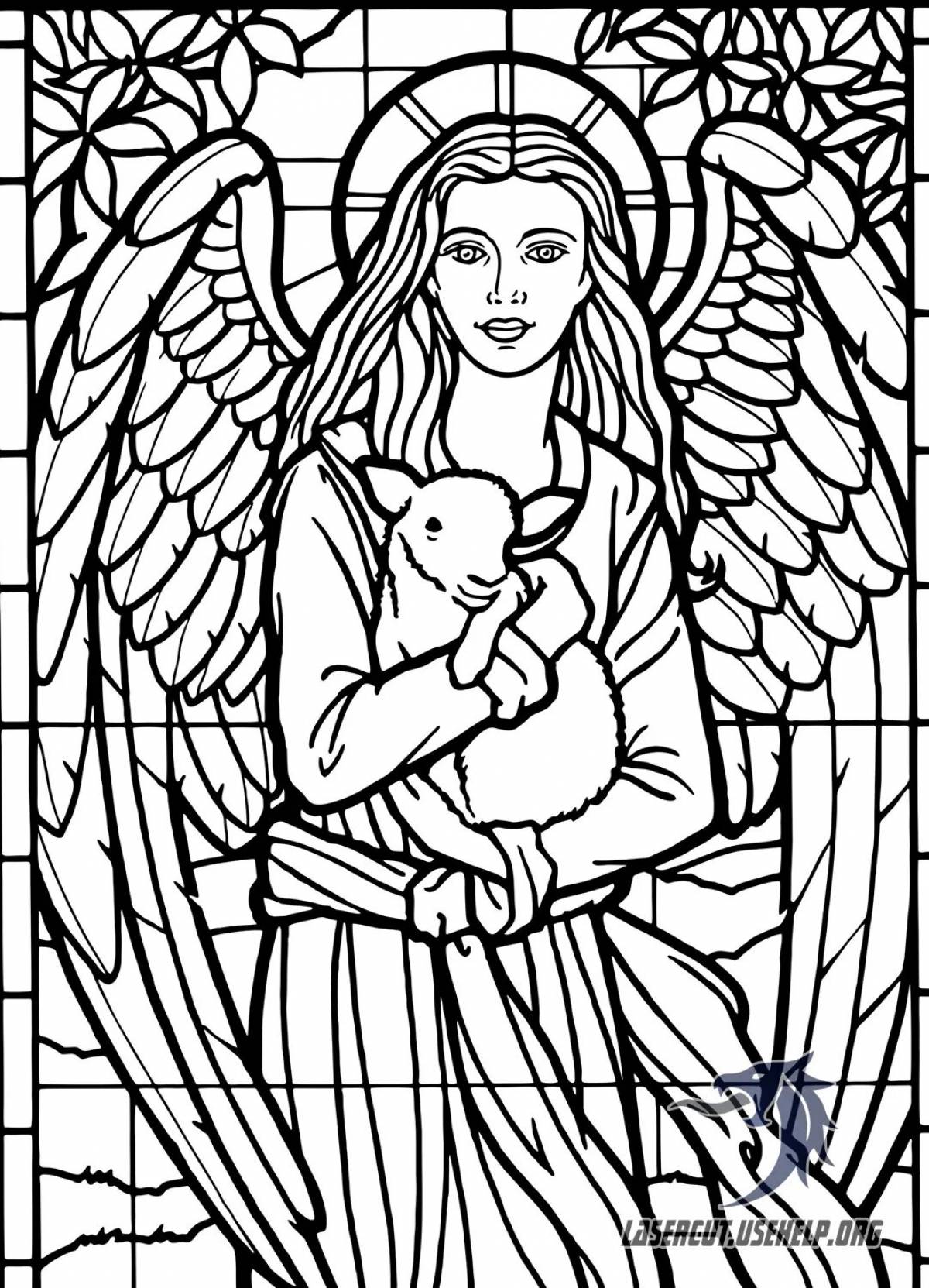 Coloring bright angel antistress