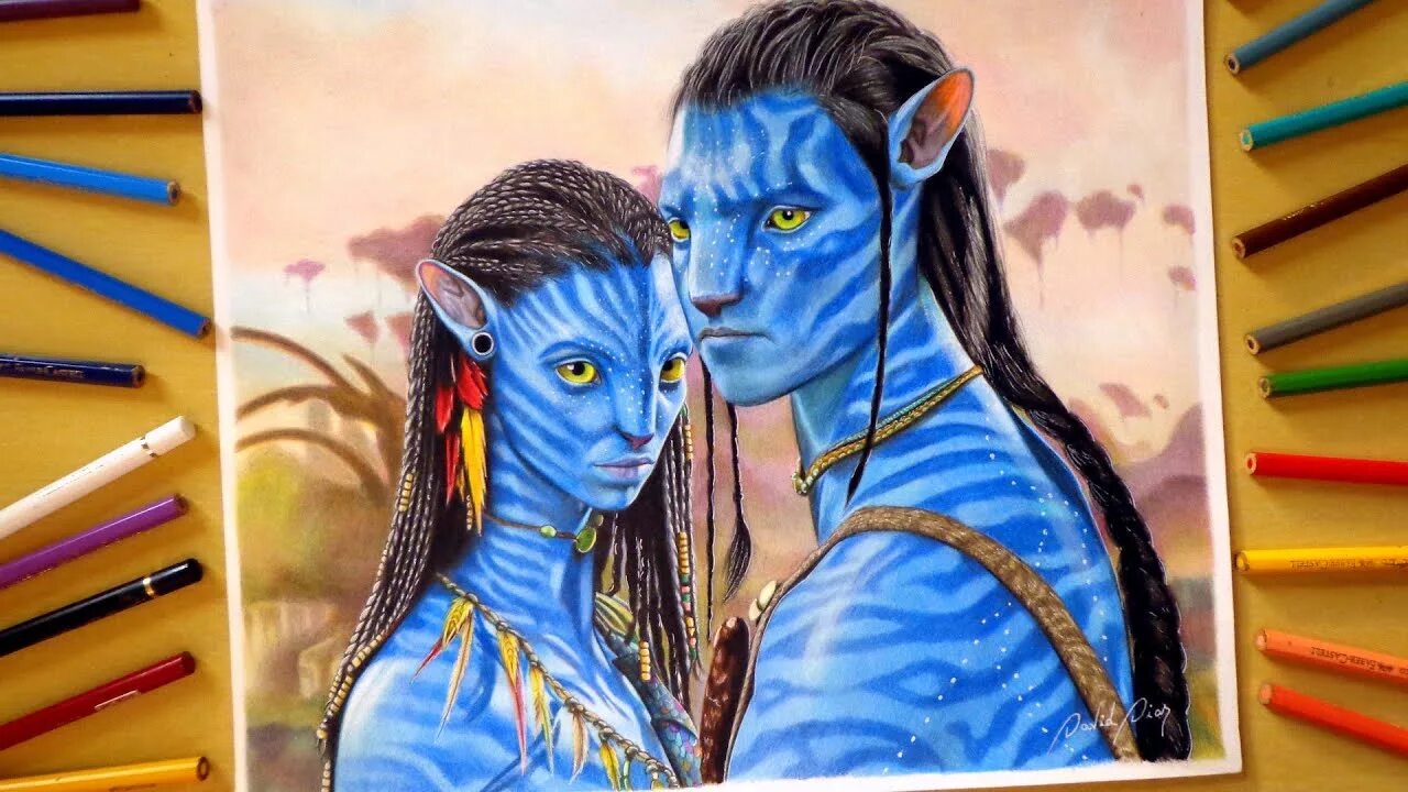 Mystical neytiri avatar coloring book