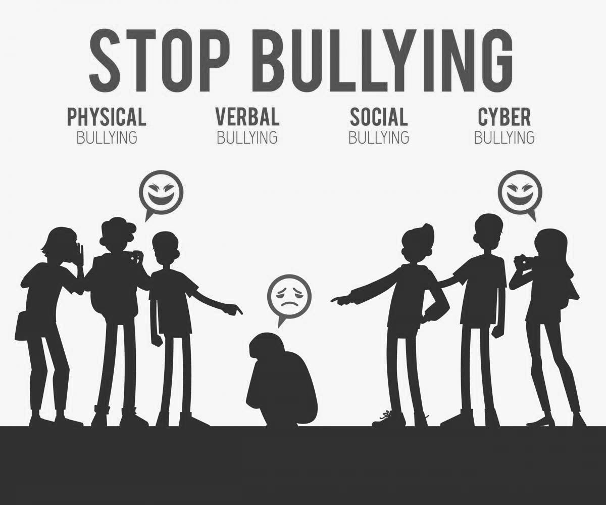 Увлекательная раскраска stop bully