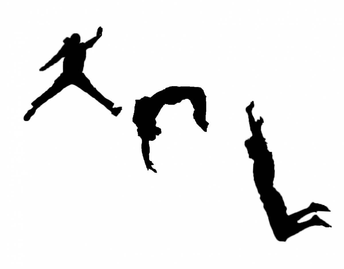 Coloring book shiny backflip