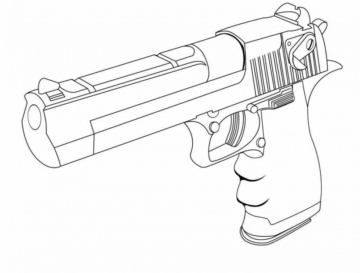 Punch opposing weapon coloring page