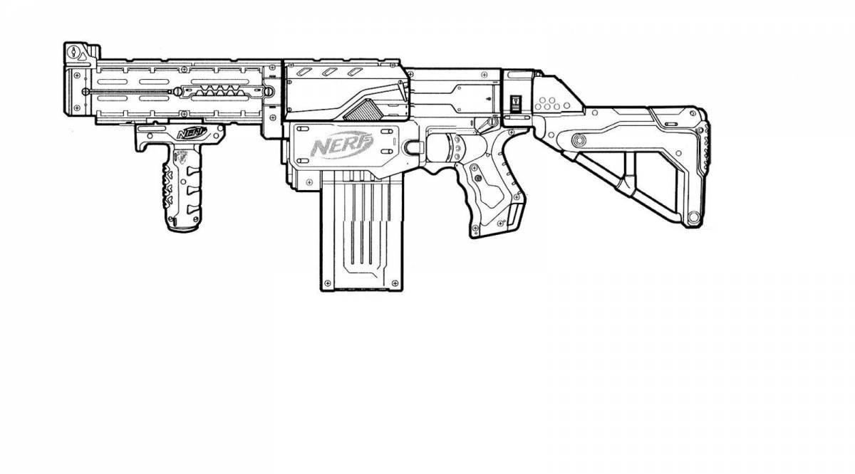 Detailed Opposition Weapon Coloring Page