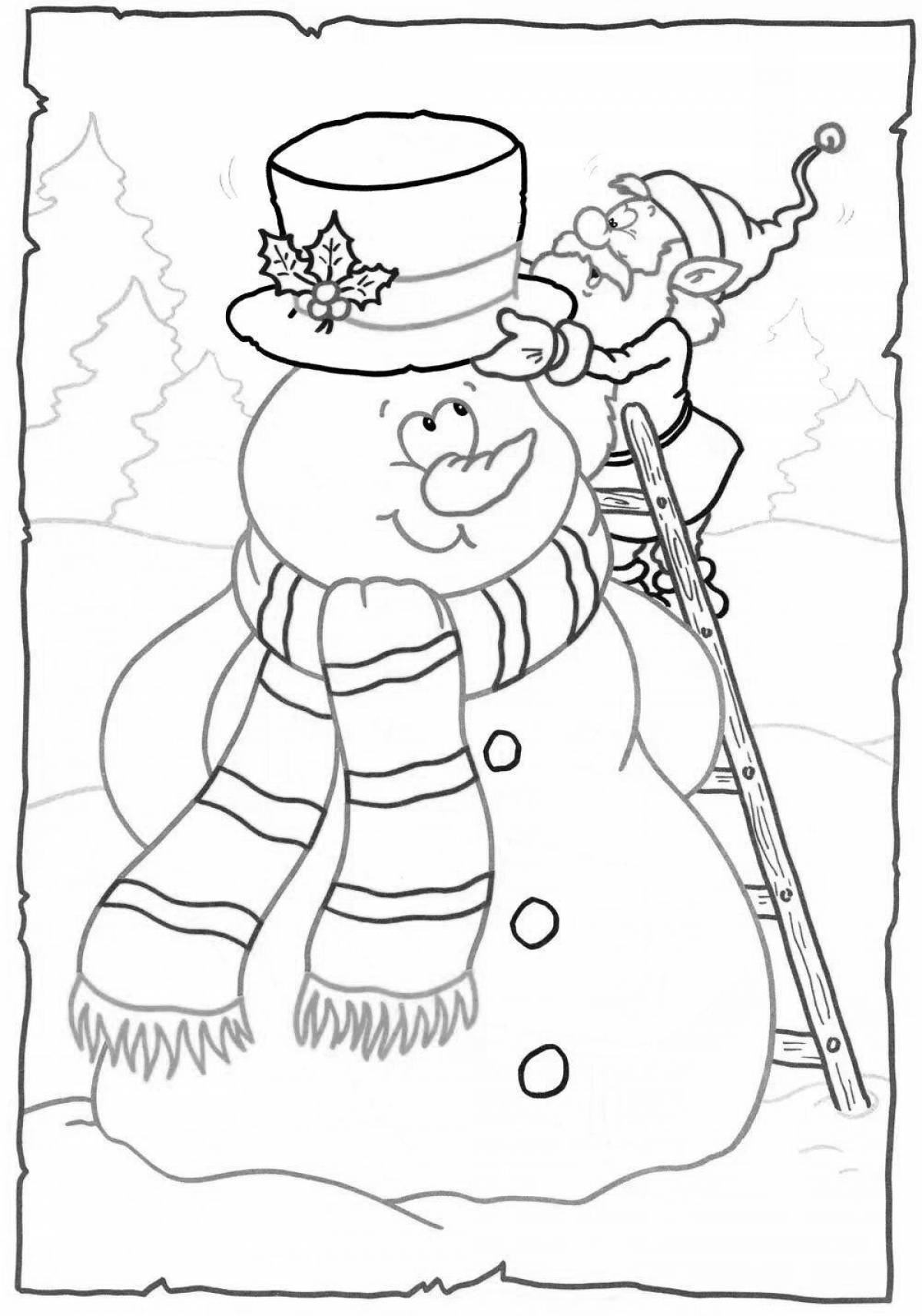 Colorful Christmas coloring book