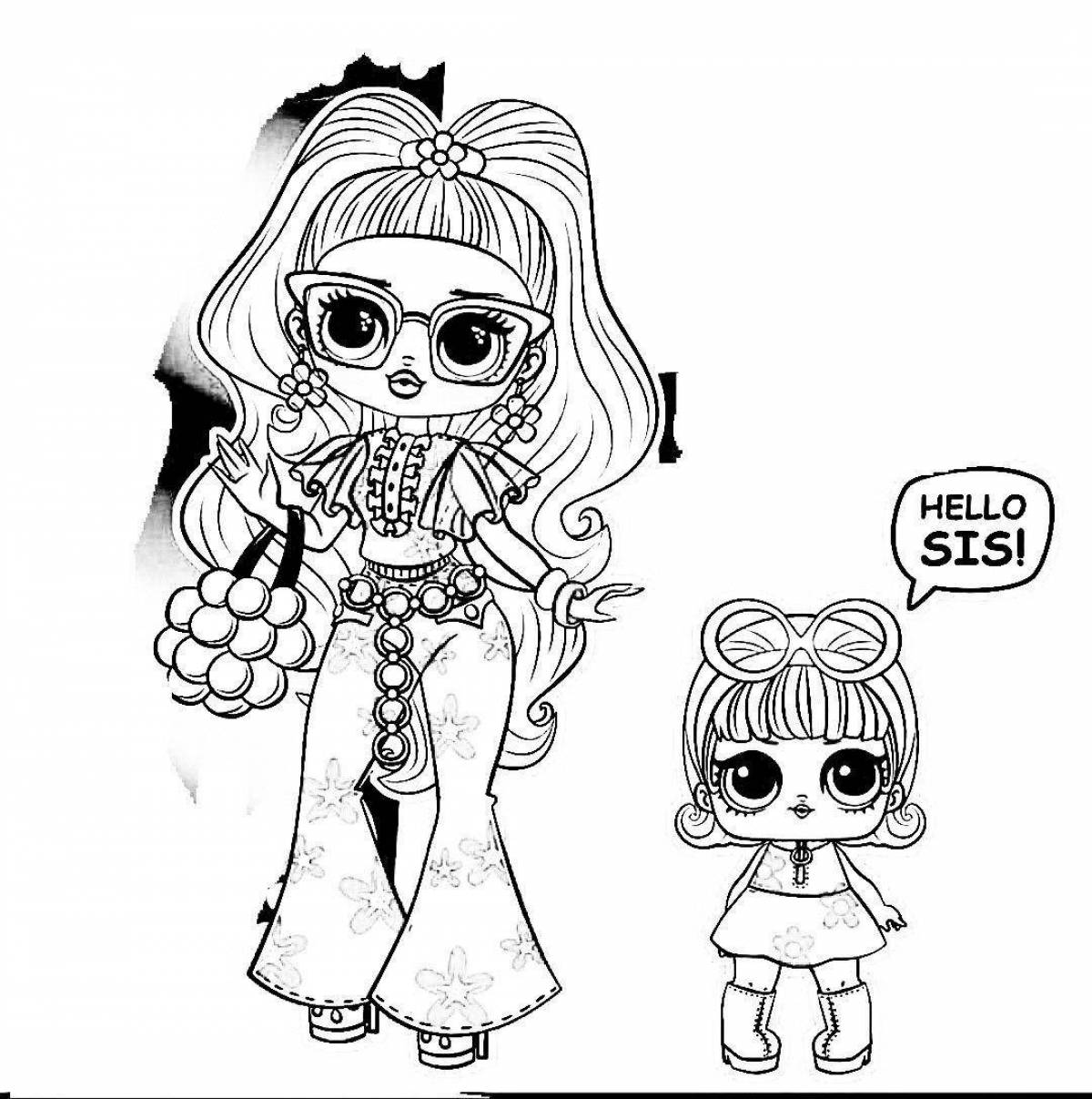 Awesome lola fanfan coloring page