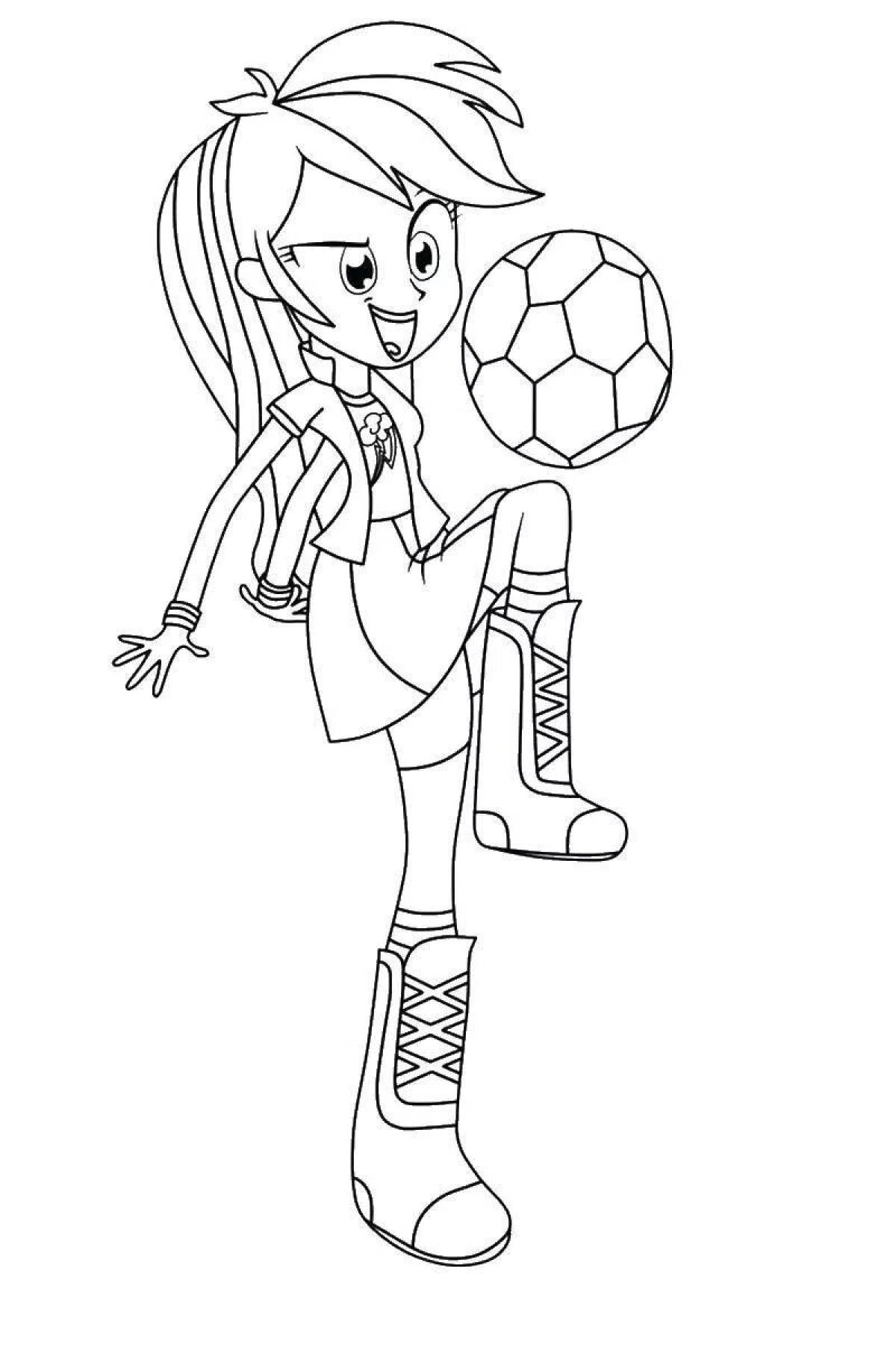 Exciting Equestria Girls Coloring Pages
