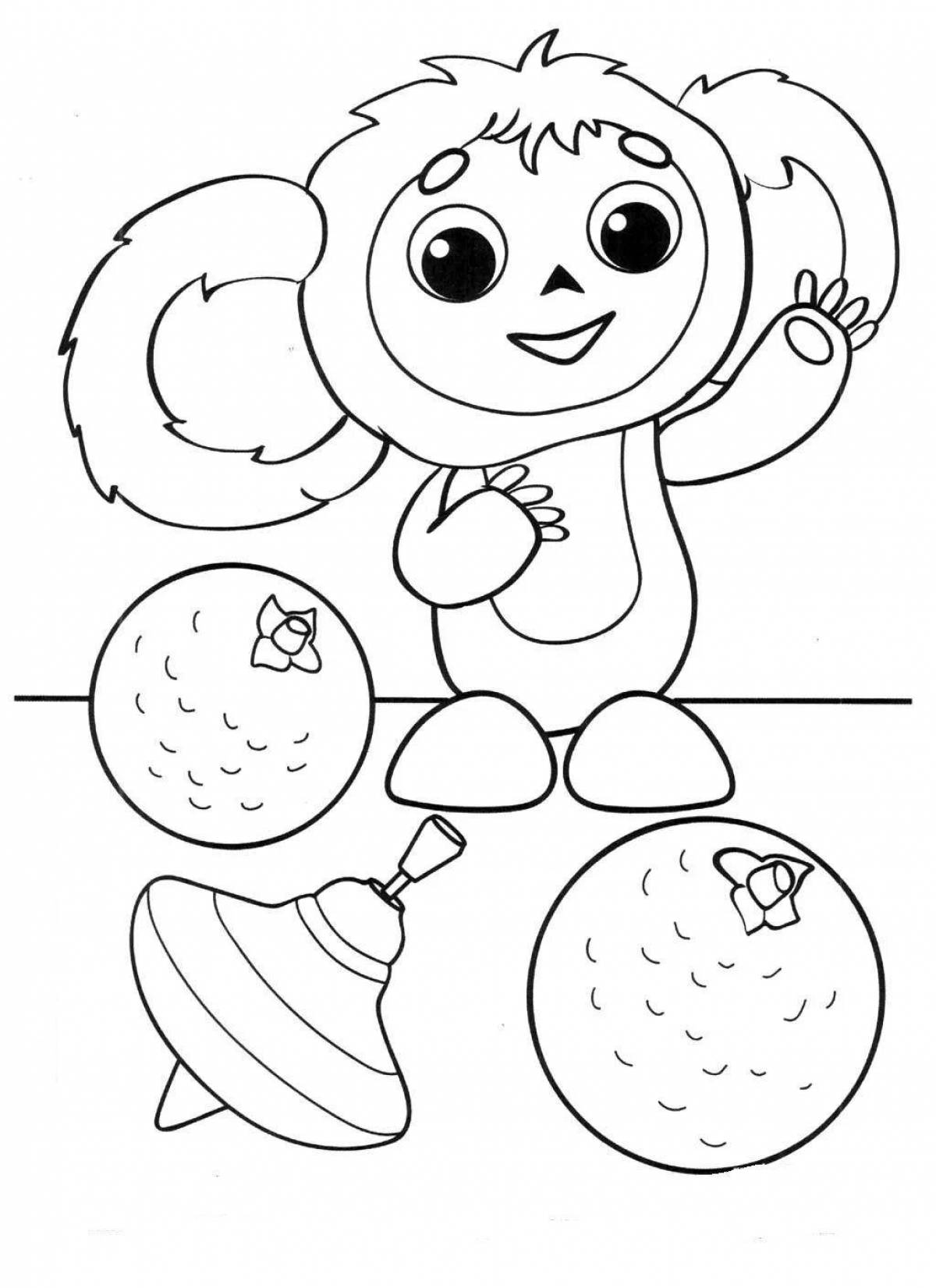 Fun coloring Cheburashka