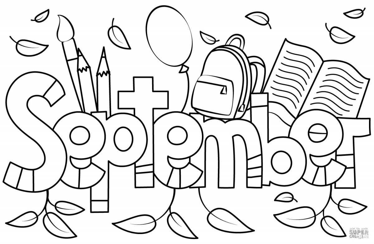 Coloring page glorious first of september