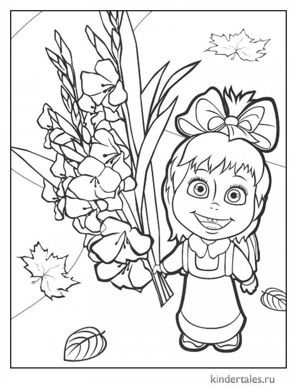 Dazzling First of September coloring page