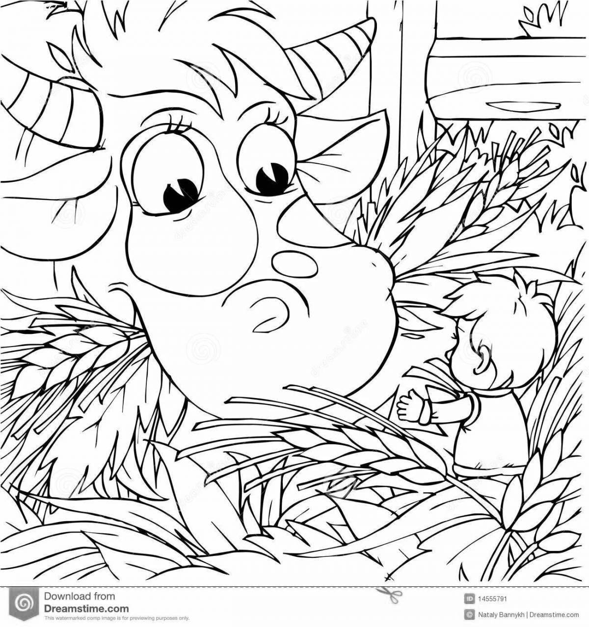 Attractive coloring book for a little boy