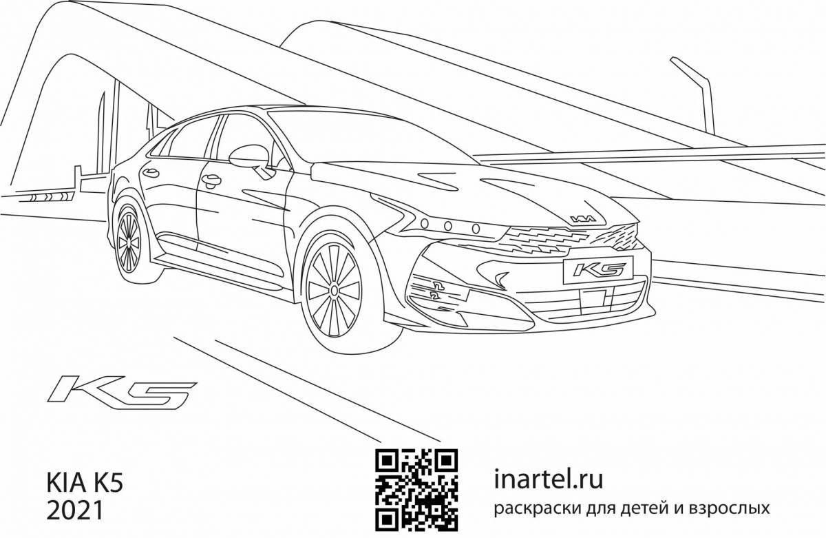 Lovely kia seed coloring page