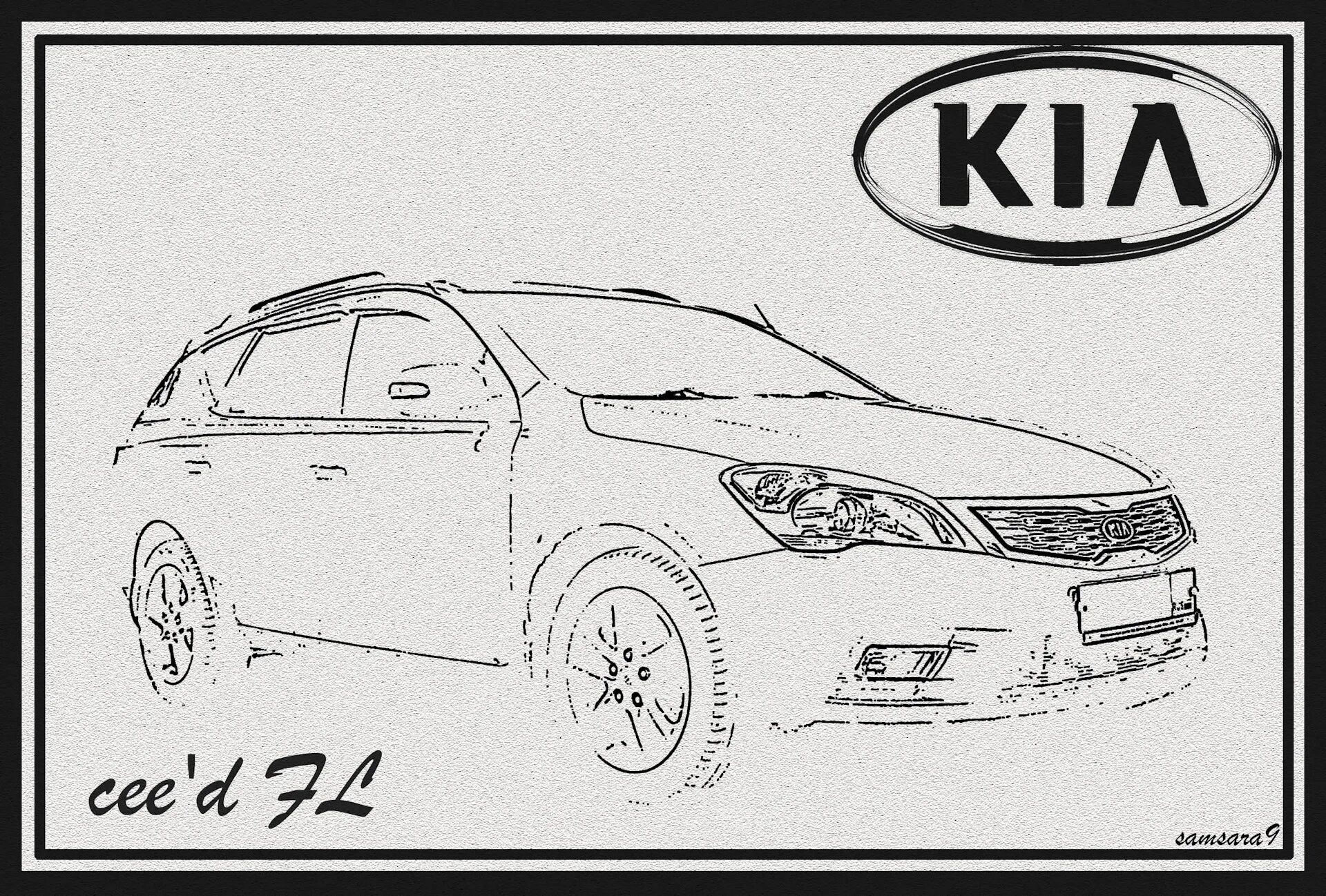 Awesome kia seed coloring page