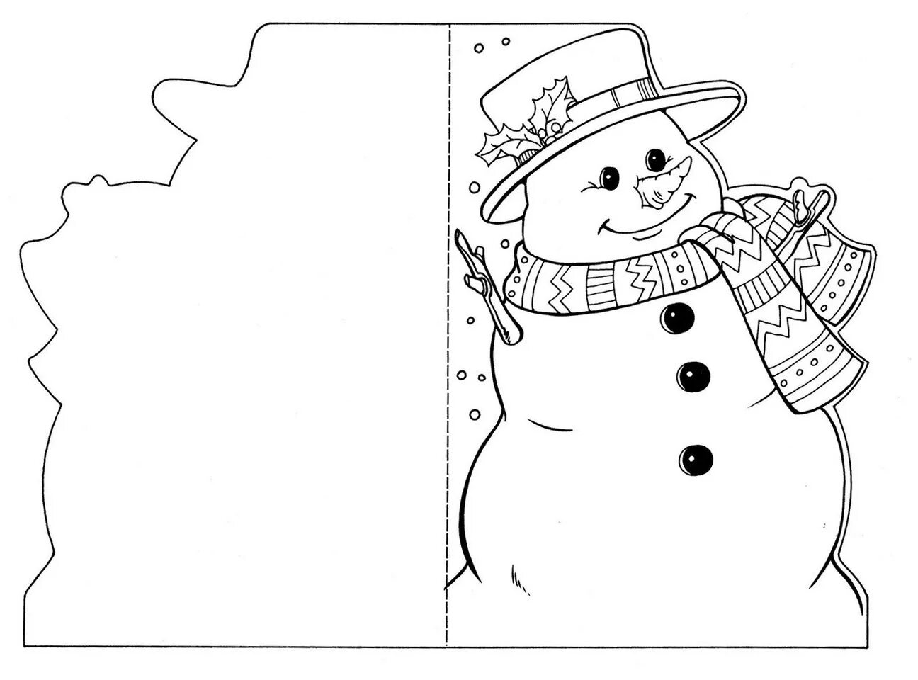 Snowman postcard #2