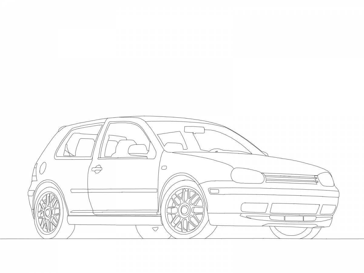 Fun coloring volkswagen golf