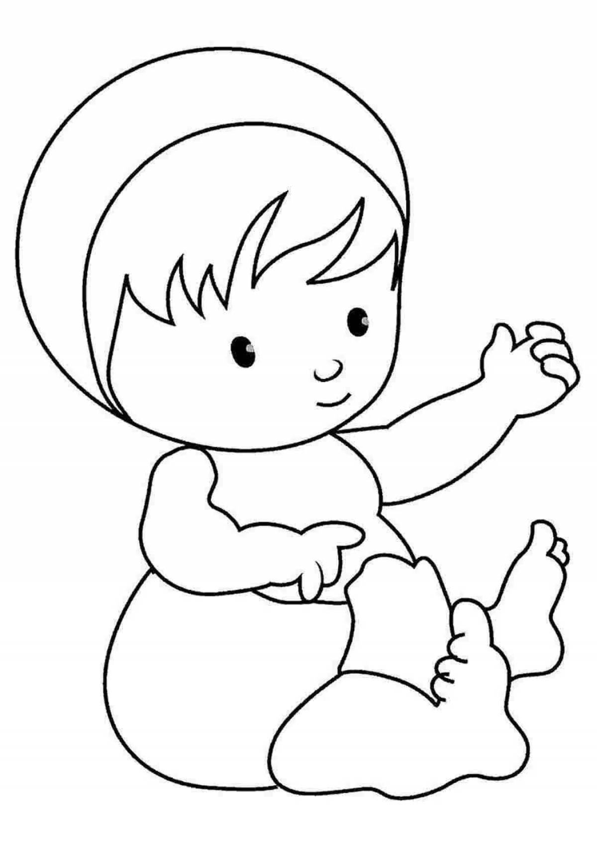 Colourful coloring pages for children
