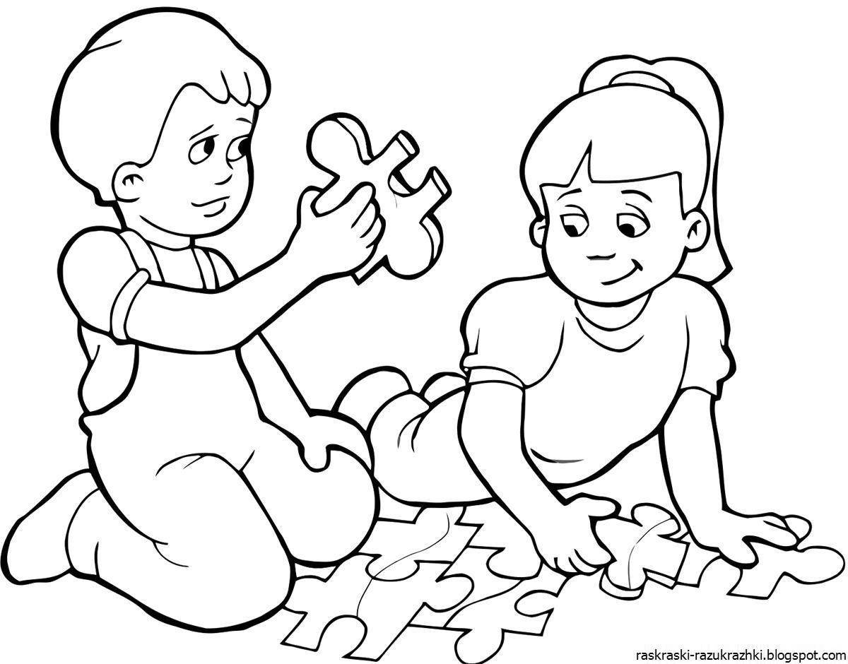 Color-joful coloring page kids