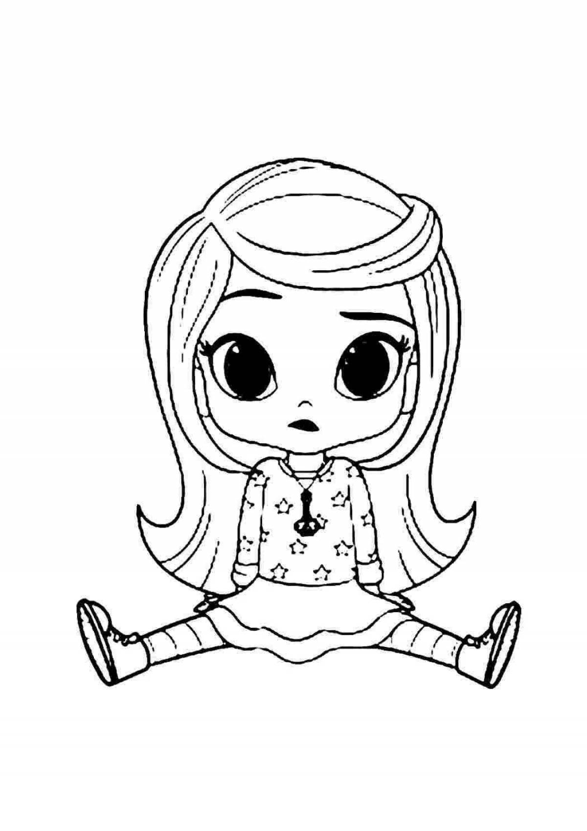 Photo Colored blythe doll coloring