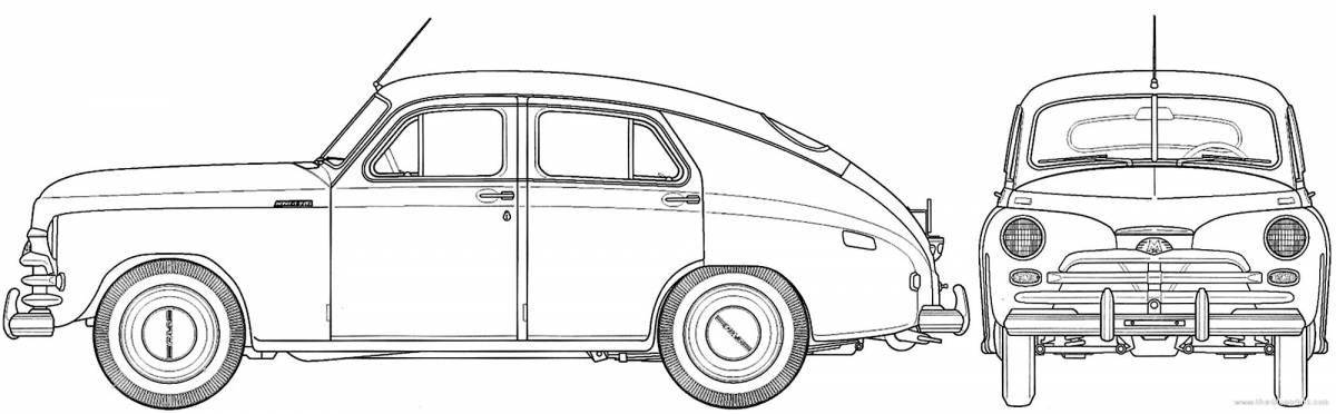 Interesting coloring Volga 21