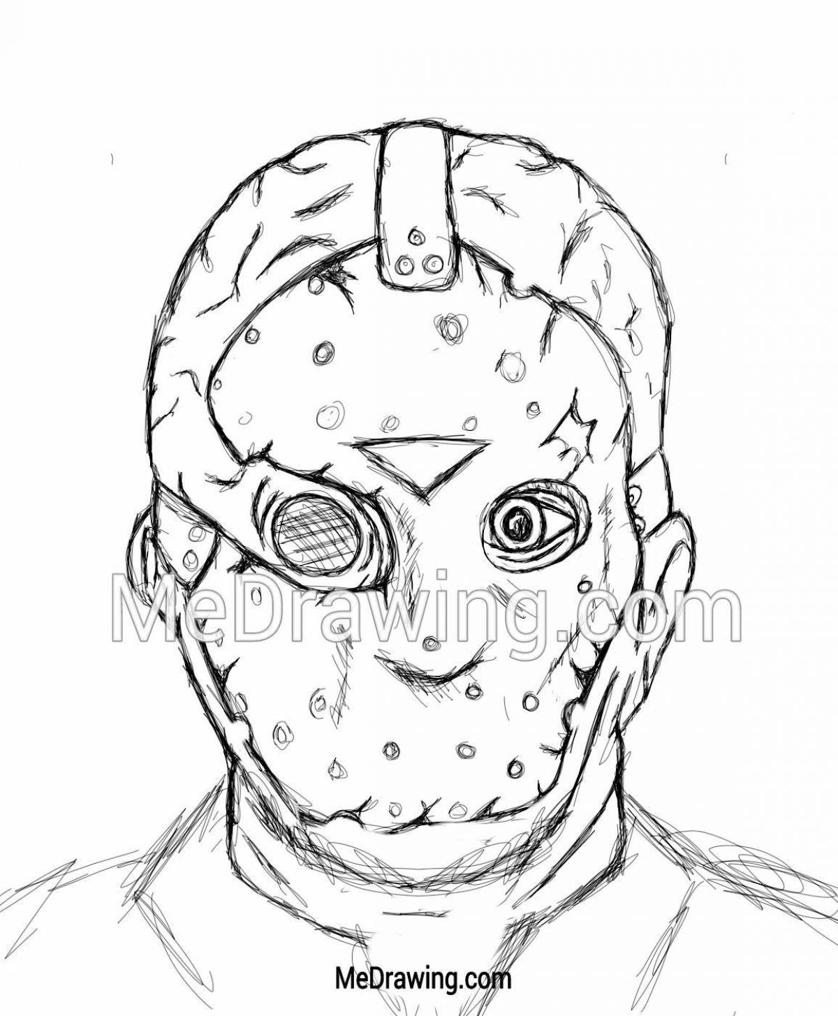 Cold Friday the 13th coloring page